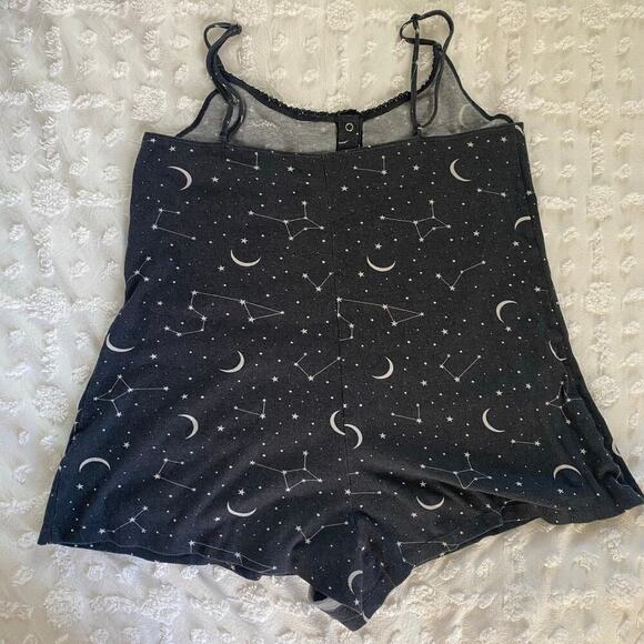 Victoria's Secret Pink Sleep Romper Womens Size Large Celestial Sleepwear - Picture 3 of 5